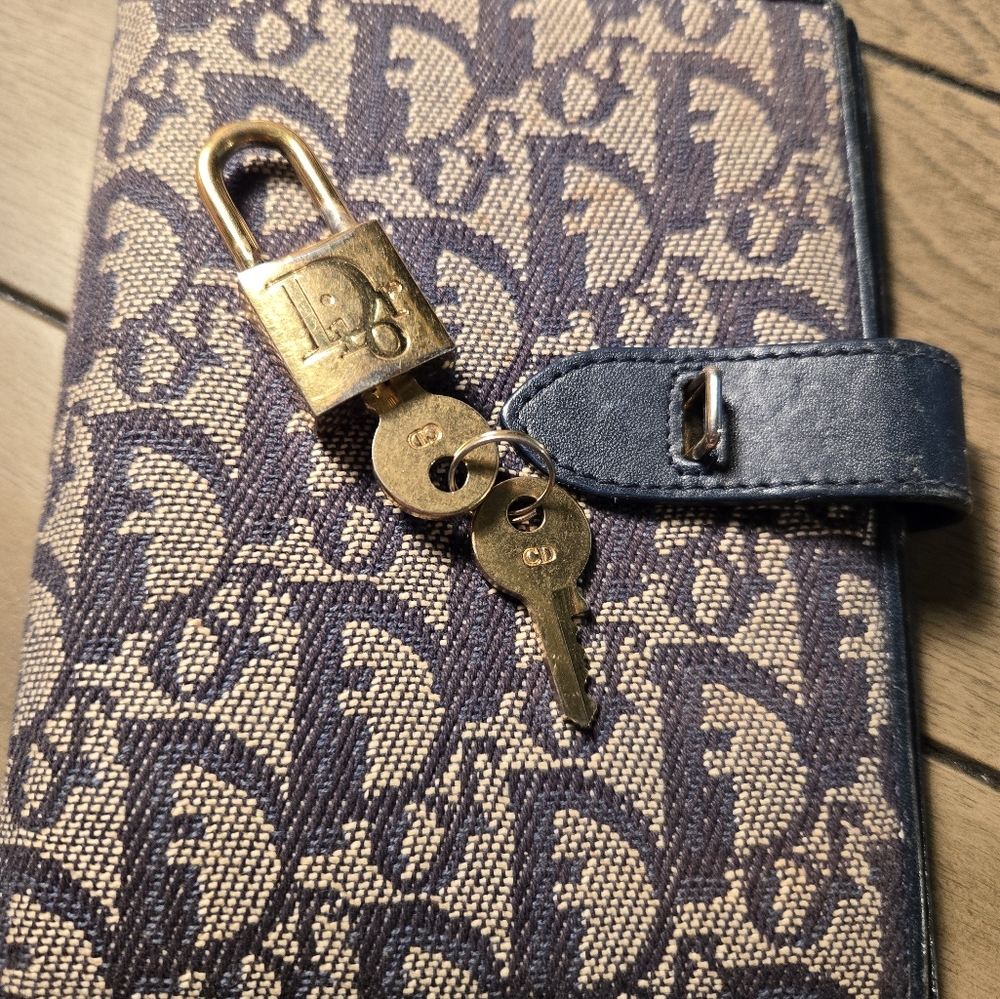Christian Dior Trotter Agenda Planner with key and lock